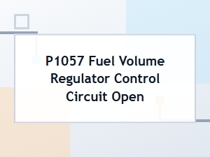 P1057 Error Code Definition and Technical Details